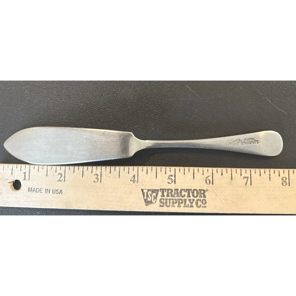 Firth Staybrite Ashberry Stainless‎ 6 Butter Knives 3 Salad Forks England